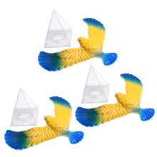 3X Magic Balancing Bird Science Desk Toy Balancing  Novelty Fun with Pyramid Stand,Random Color