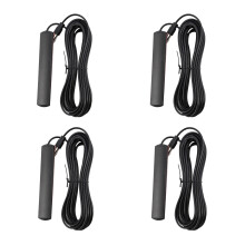 4X Antenna Autoradio ANT-309 - Antenna Autoradio FM Universale Patch Antenna Radio Nera Antenna Antenna Antenna Parabrezza 85-112MHZ Cavo 5M