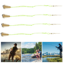 4PCS Fish Baits Traps Barbed Fishing Feeder Basket 8#
