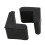Rubber L Shaped Angle Iron Foot Pads Covers 50 Pcs Black 6