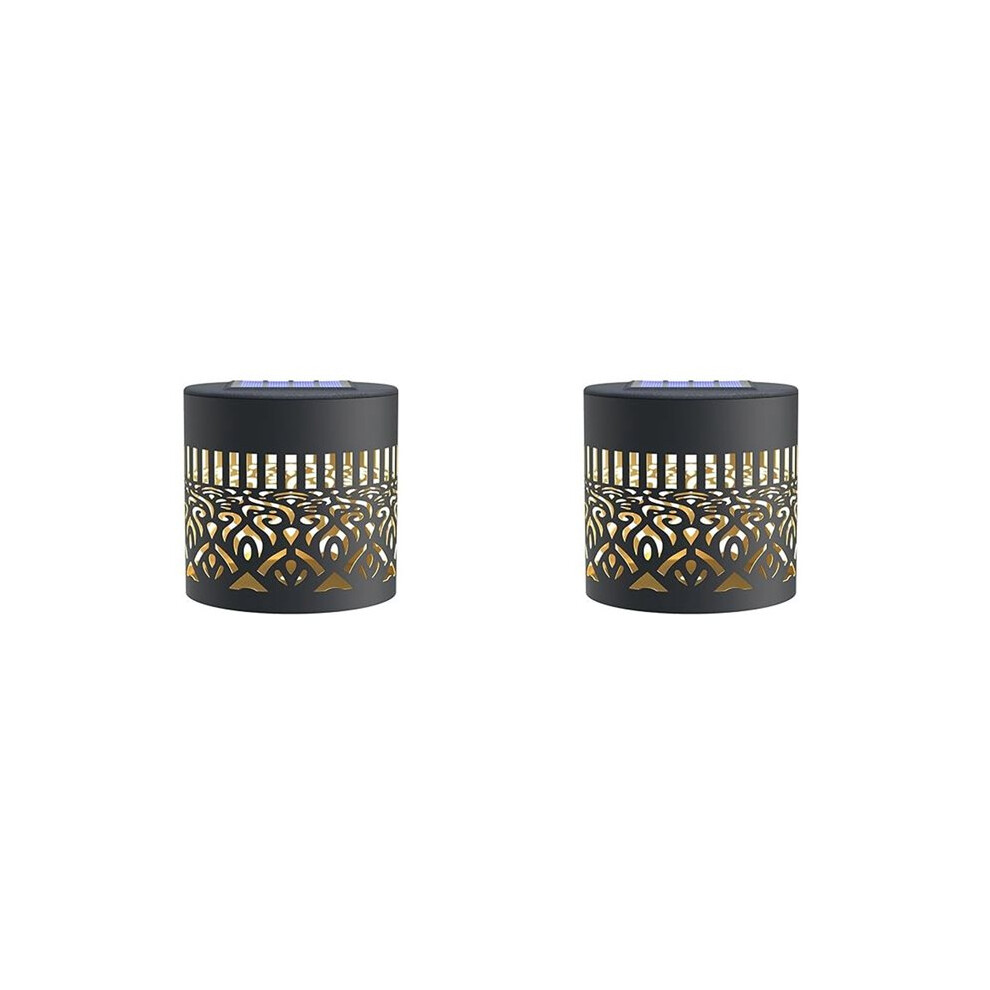 2X Solar Fence Lights Mandala Metal Solar Powered Outdoor Wall Deck Step Lights 6033427325467