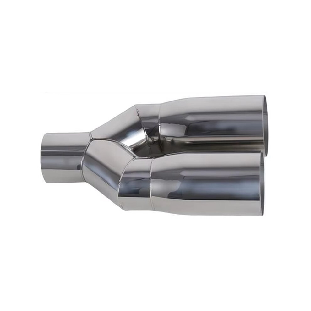63-76Mm Universal Double Outlet Exhaust Tip Stainless Steel Muffler For Car Modification 6031119599400