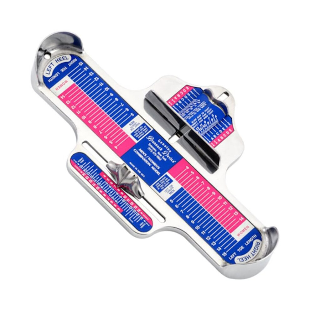 Brecantia Foot Measuring Device, Adult Foot Measuring Ruler, Combination Measuring Device, Professional Foot Sizer Measuring Tools