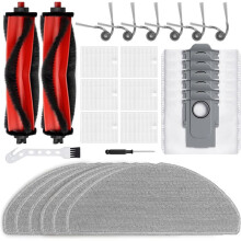 Replacement Parts for Q7 M5+, Q7 L5+ Series Robot Vacuum Kit,Main Brush, Filter, Mop Pads,Side Brush, Dust Bags