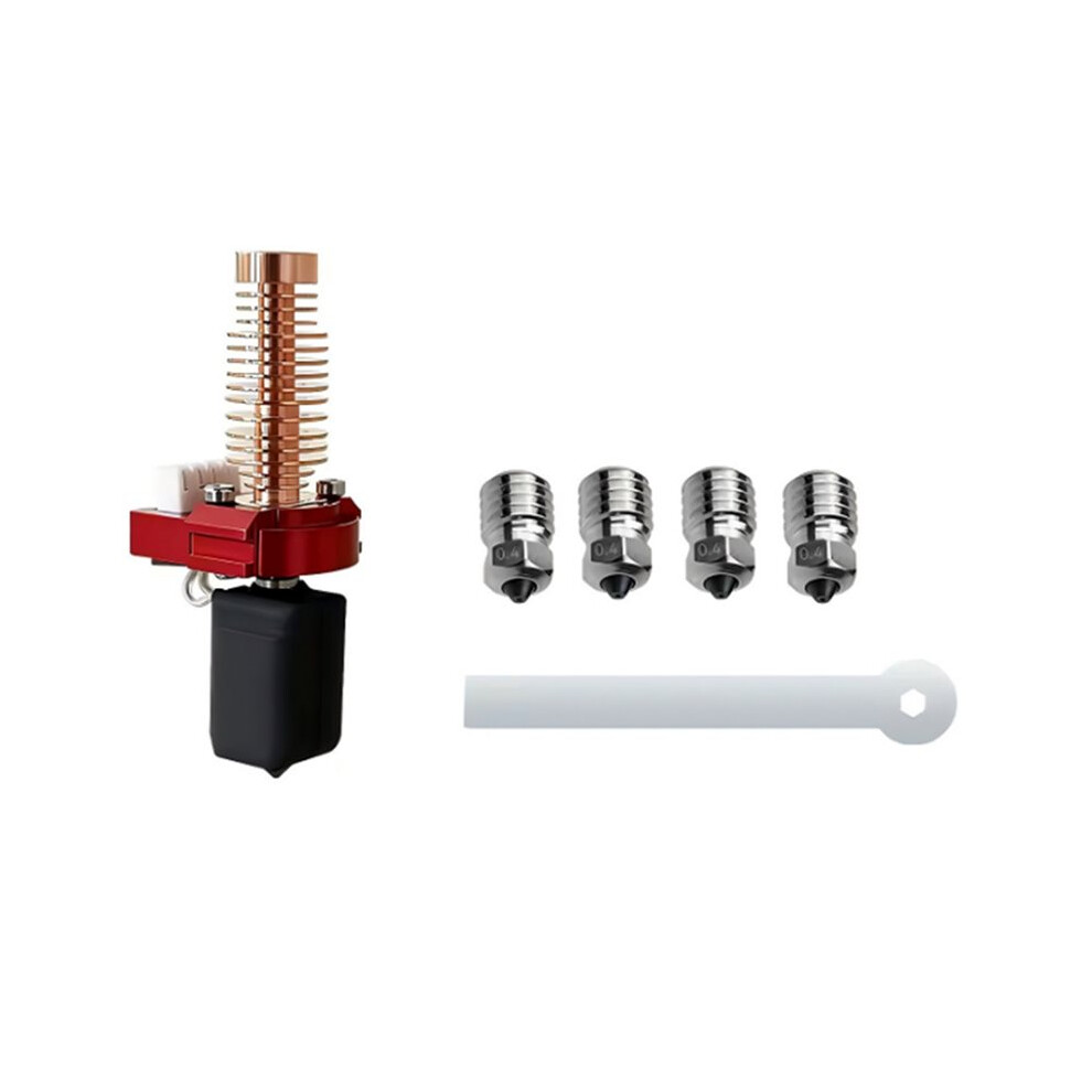Upgraded Hotend For Flashforge Adventurer 5M Hotend Ad5m Nozzle Kit Ceramic Heating Block,4Pc Nozzle 0.4Mm Saudism