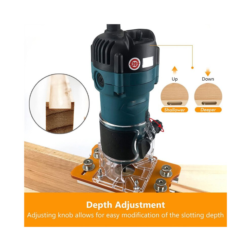 Wood Router Slotting Locator- Trimmer, Milling Curve Cutting Tool With Accurate Slotted Base,High Precise Bracket 6032345745647