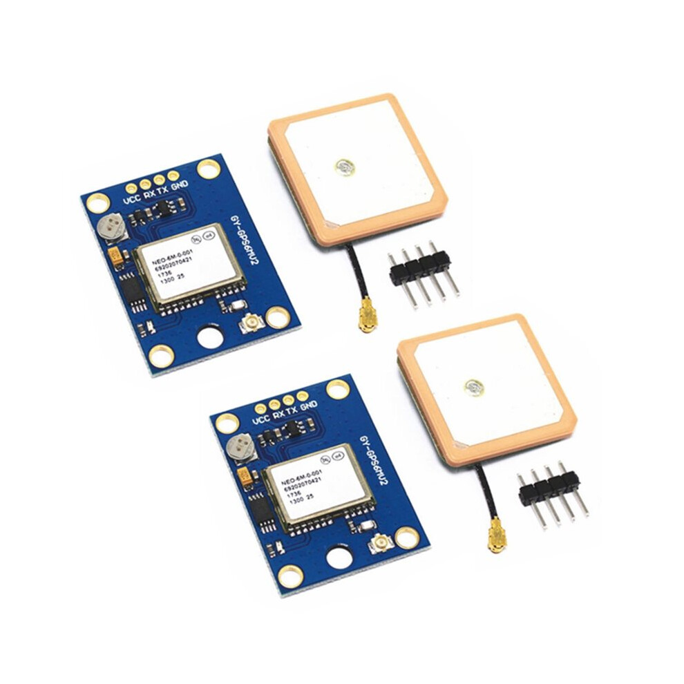 2Pcs Gy-Neo-6Mv2 Neo-6M Gps Module Flight Control Module With Flight Control Eeprom Mwc Apm2.5 Ceramic Antenna 4712367497305
