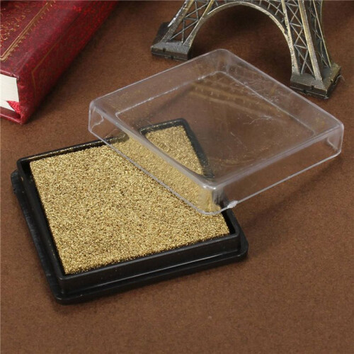 4X Ink Pad Stamp Pad for Wedding Letter Document Gold 1
