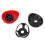 2X Ladybug Patterned Battery-Operated  Vacuum Table Dust Cleaner, Red 2