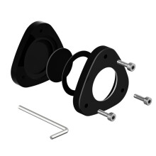 Acryl Magnetische Houder voor Airtag Beschermhoes Auto Fiets Motorfiets Tracker Locator voor Airtag Zwart
