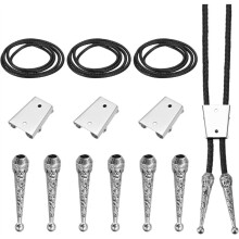 Kit D'Accessoires pour Cravate Bolo, Idéal pour la Création de Bijoux de Style Western (Colliers, Etc.) A