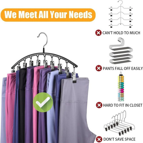 Stainless Steel Drying Socks Clothes Rack Multi-Clip Balcony Windproof Multi-Function Drying Pantyhose Hanging Clothes 2