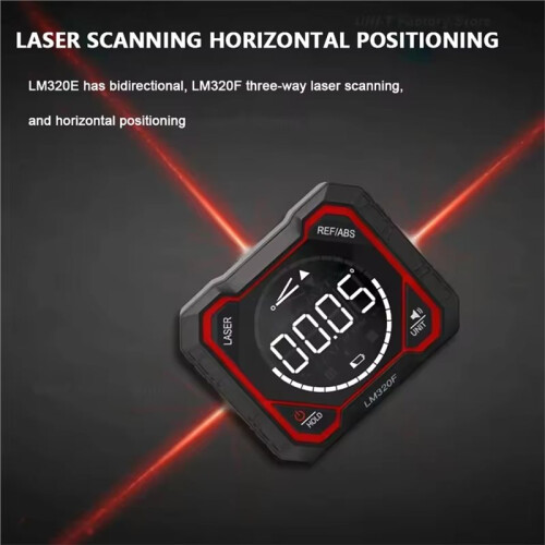 Laser Inclinometer Digital Angle Meter with Absolute Relative Angle Measurement Magnetic Inclinometer LM320D 2