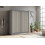FH Wales 150cm Grey Modern Sliding Door Wardrobe 1