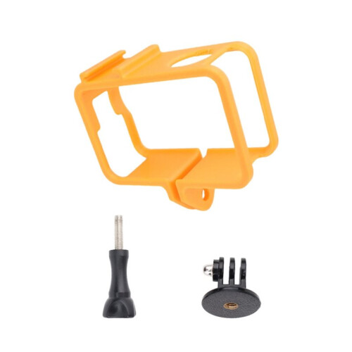 Cold Shoe Expansion Frame for  OSMO Action 6 Cold Shoe Interface Quick Release Protective Frame for Action 6 Orange 1