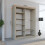 FH Wales 150cm Grey Modern Sliding Door Wardrobe 2