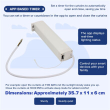 Motor de Cortina Inteligente Tuya WiFi, Motor de Abertura e Fechamento de Cortina Tuya de 5 Fios, Motor de Abertura e Fechamento de Cortina Tuya WIFI