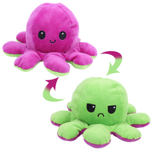 Double-Sided Octopus Cuddly Toy