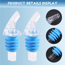 8 Universal Wide-Neck Pouring Spouts Pourers, Suitable for Bars and Home Use,Essential Accessories for Bar Mixing Tools