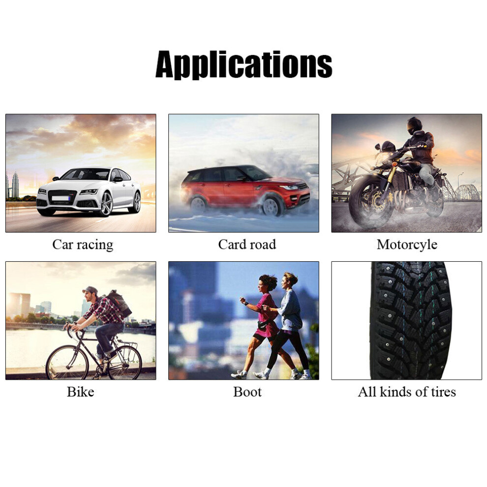 100Pcs 6.5Mm Tungsten Steel Tire Stud Screws Anti Slip Nails For Car Atv 5041392271598