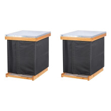 2X Winter Bee Hive Wrap for 8 and 10 Frame Beehives, Oxford Cloth Adjustable Beehive Wrap, Waterproof, Windproof