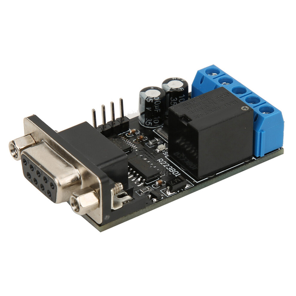 Rs232 Delay Relay Module 1 Channel Dc12v Uart 10A 56.5X31.5x17.5mm 8731392275807
