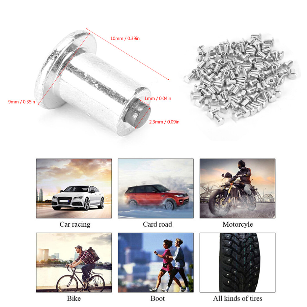 100 X 8X10mm Motorcycle Tyre Stud Nails 7293282839823