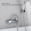 Single Handle Copper Shower Valve G1/2 Thread, Wall-In, Electroplated 4