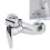 Single Handle Copper Shower Valve G1/2 Thread, Wall-In, Electroplated 15