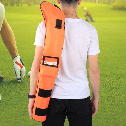 Kids Nylon Golf Bag Orange Waterproof 1