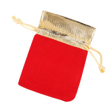 Red Velvet Storage Bags 7 x 9cm Pack of 50 Soft Drawstring Gift Pouches