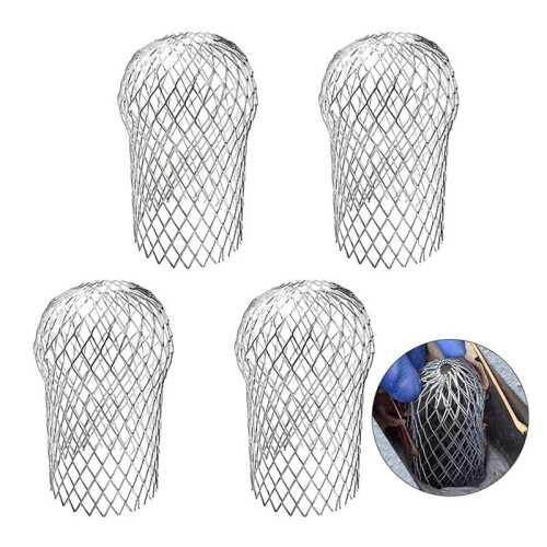 8 Pcs Gutter Downspout Guards 3.5 Inch Aluminum Leaf Filter Strainer Expandable Gutter Downspout Protector 2