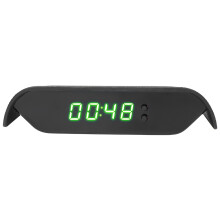 Solar Power Digital Car Clock 12.5x8cm Green Blue White Red LED