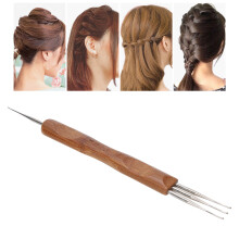 Dreadlock Crochet Hook Set Bamboo Handle, 0.5 & 3 Head, 160mm