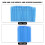 200pcs Grafted Eyelash Micro Applicator Swabs Blue, Plastic & Cotton 8