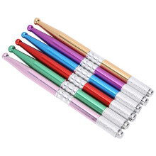 6pcs Portable Microblading Lip Tattoo Pen Set – Aluminum Alloy, Colorful