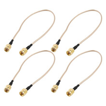 4pcs 12 inch RP-SMA Female to RP SMA Female Plug RF Pigtail Cable RG316