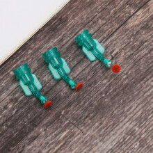 3pcs Dental Endo Irrigation Needle Tip 25mm Green & Yellow