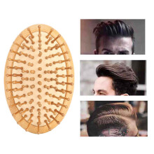 Wooden Massage Comb No Handle for Scalp Care and Hair Styling