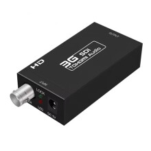 SDI-zu--Kompatibler Konverter, Audio/Video-BNC-zu-Adapter, HD/3G-SDI zu HD & 5V 1A für Monitor/HDTV (EU-Stecker)