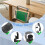 Metal Clamp- Desk Side Storage Rack Double Layer No Drilling Organizer Double Layer 6