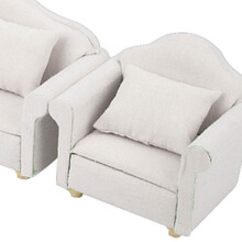 Mini Couch Set 1:12 Holz Stoff