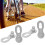 Steel 10-Speed Bike Chain Missing Link Connector, Silver, 4 Pack 9
