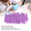 200pcs Grafted Eyelash Micro Applicator Sticks, Cotton Swabs, Purple 5