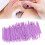200pcs Grafted Eyelash Micro Applicator Sticks, Cotton Swabs, Purple 8