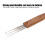 Dreadlock Crochet Hook Set Bamboo Handle, 0.5 & 3 Head, 160mm 6
