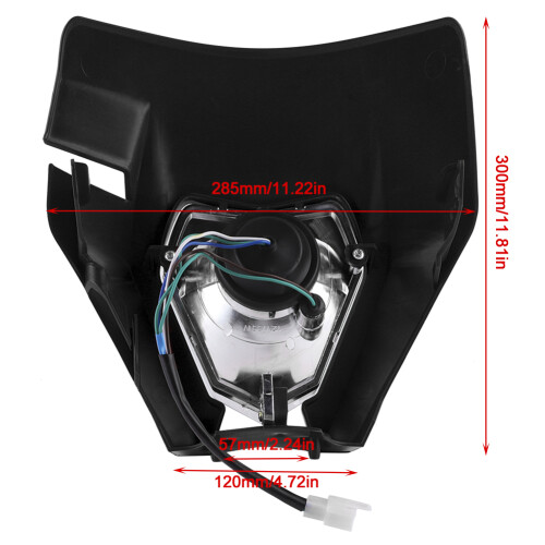 Motorrad Frontabdeckung Grimace KTM Schwarz 1