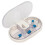 Weekly Pills Organizer Case with Splitter, White, PP Material 1