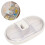 White Weekly Pill Organizer Case with Divider, PP Medicine Storage 9