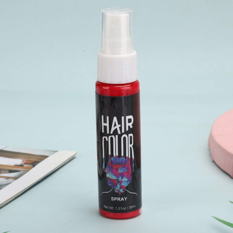 Red 30Ml Temporary Hair Dye Spray, Diy Color Hair Spray